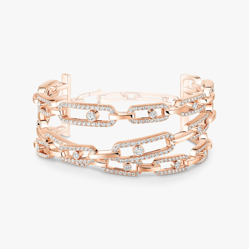 Move Link three-row cuff bracelet
