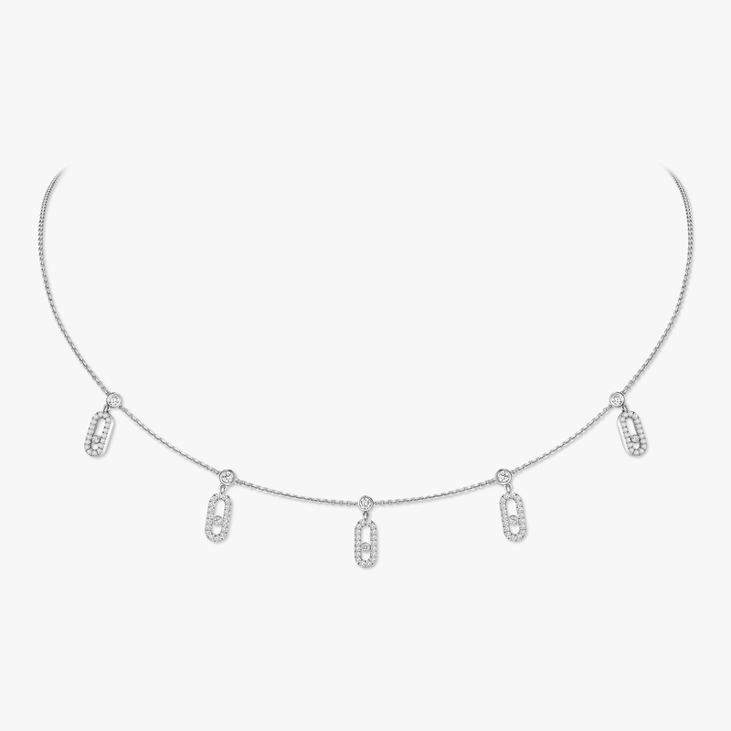 Move Uno pavé drop pendant choker