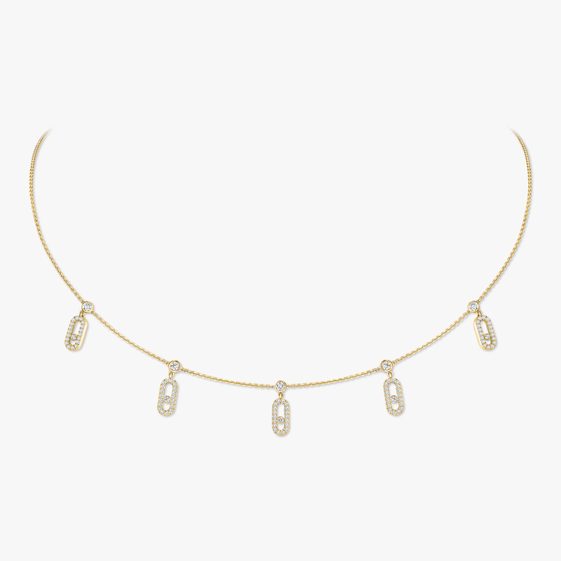 Move Uno pavé drop pendant choker