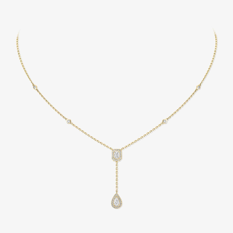 My Twin tie necklace 2x 0.10ct