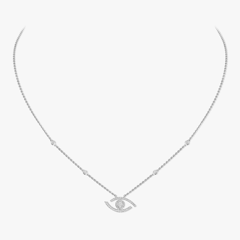 Lucky Eye pavé necklace