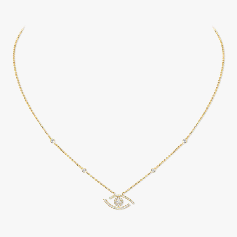 Lucky Eye pavé necklace