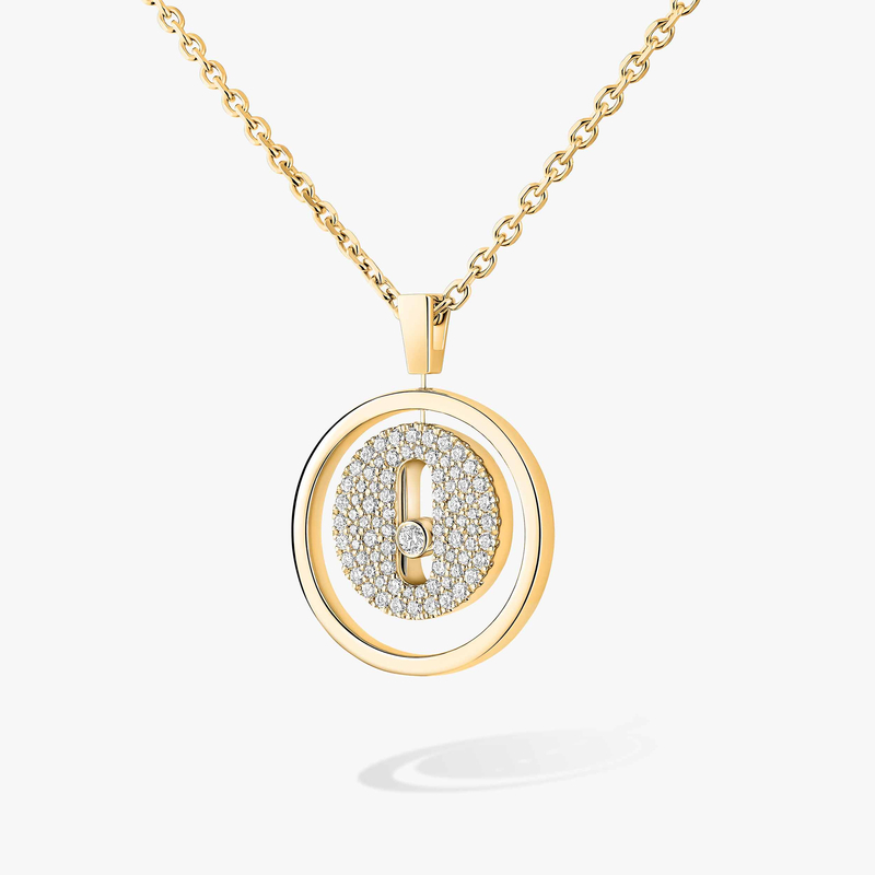 Collier Femme Or Jaune Diamant Lucky Move PM Pavé 07397-YG