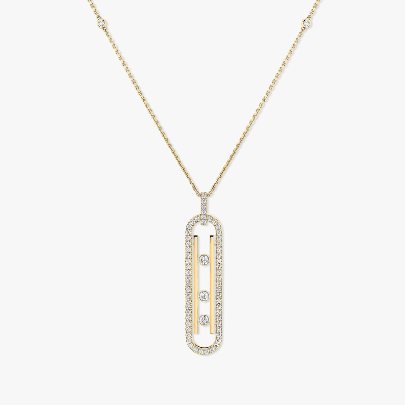 Collier Femme Or Jaune Diamant Collier Move 10th PM  10032-YG
