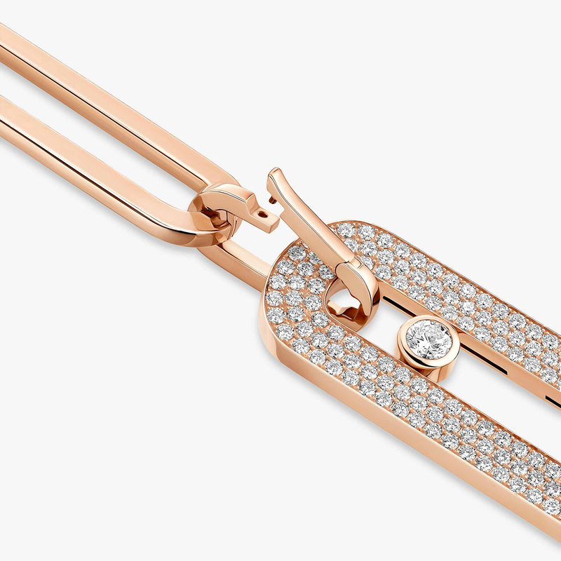Move 10th Anniversary XL Pink Gold For Her Diamond Necklace 06768-PG