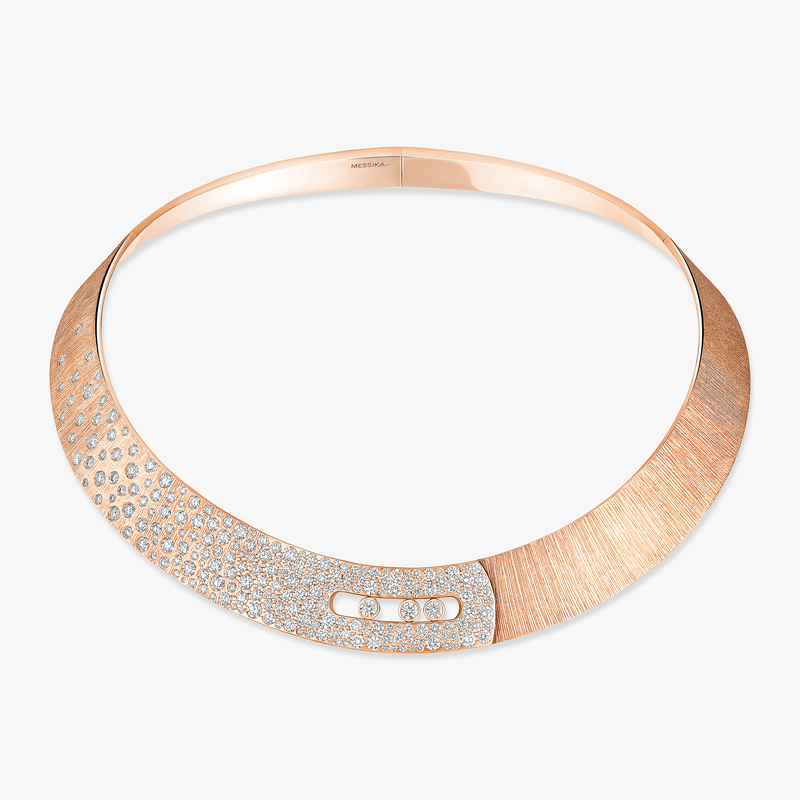 Move Noa chiseled pavé necklace
