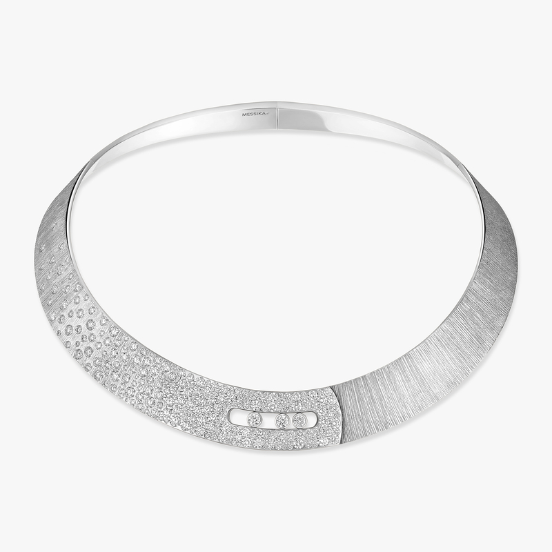 Move Noa chiseled pavé necklace