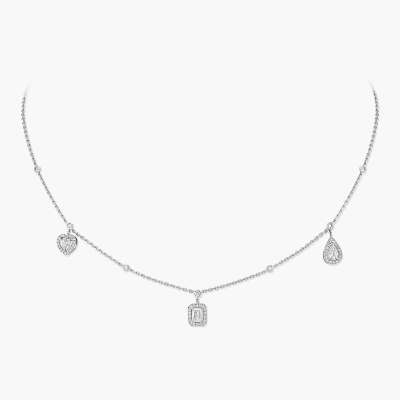My Twin trilogy necklace 3x 0.15ct