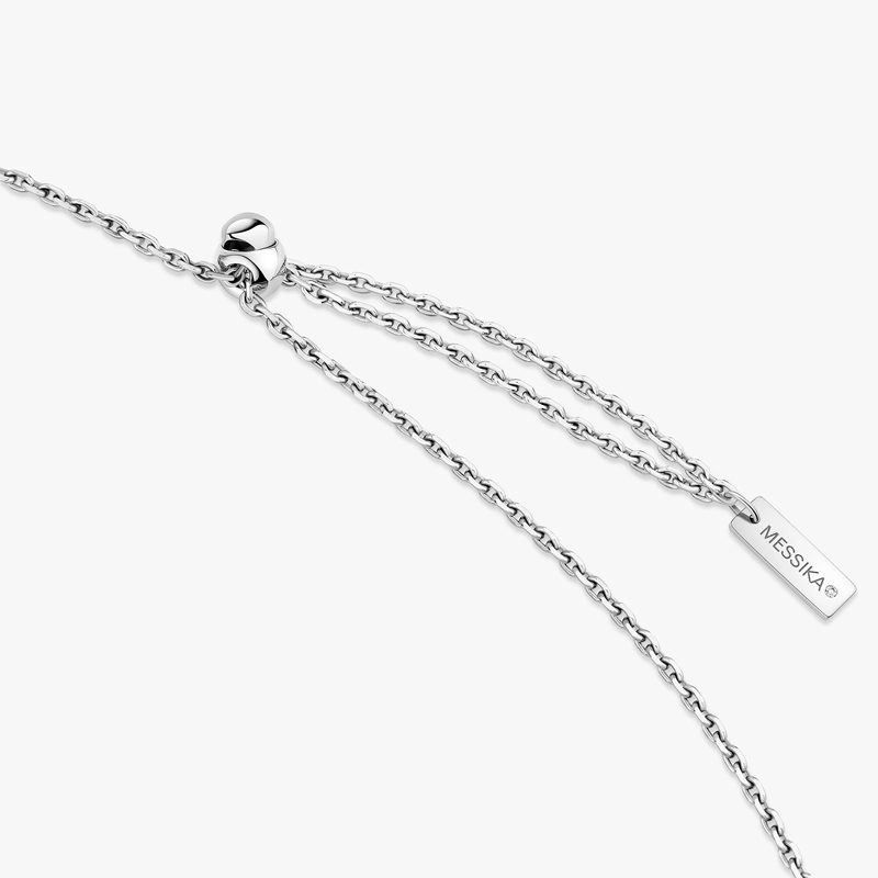 Necklace Femme White Gold Diamond Lucky Eye Diamond Pavé Long Necklace 11570-WG