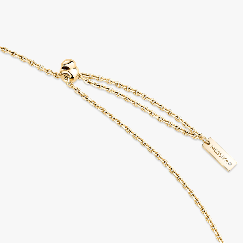 Collier Femme Or Jaune Diamant Sautoir Lucky Eye Pavé 11570-YG