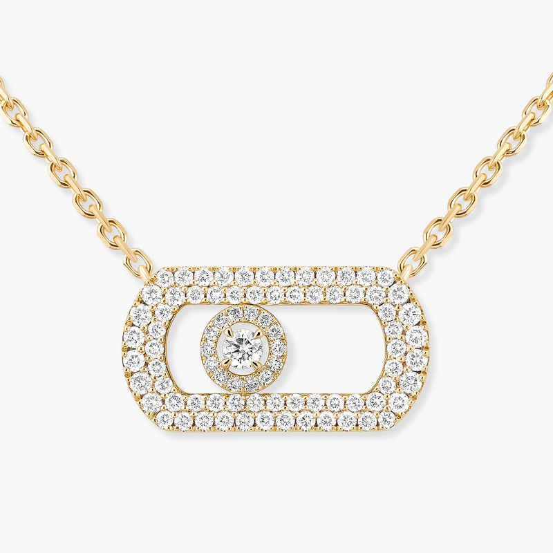 So Move Pavé Yellow Gold For Her Diamond Necklace 12945-YG