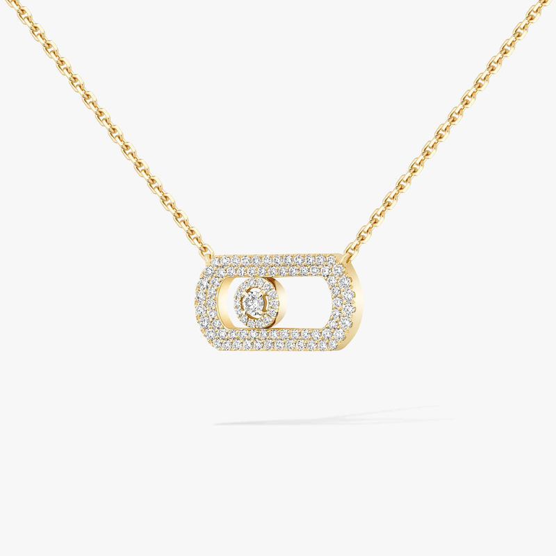 So Move Pavé Yellow Gold For Her Diamond Necklace 12945-YG