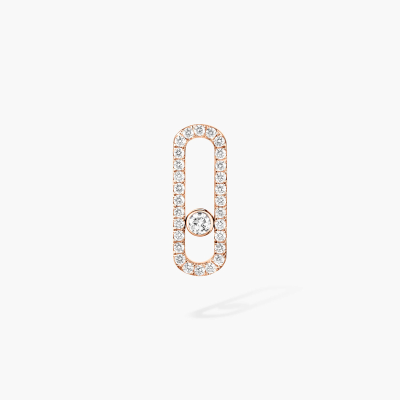 Move Uno Einzelner Ohrring Mit Diamanten ausgefasst Links