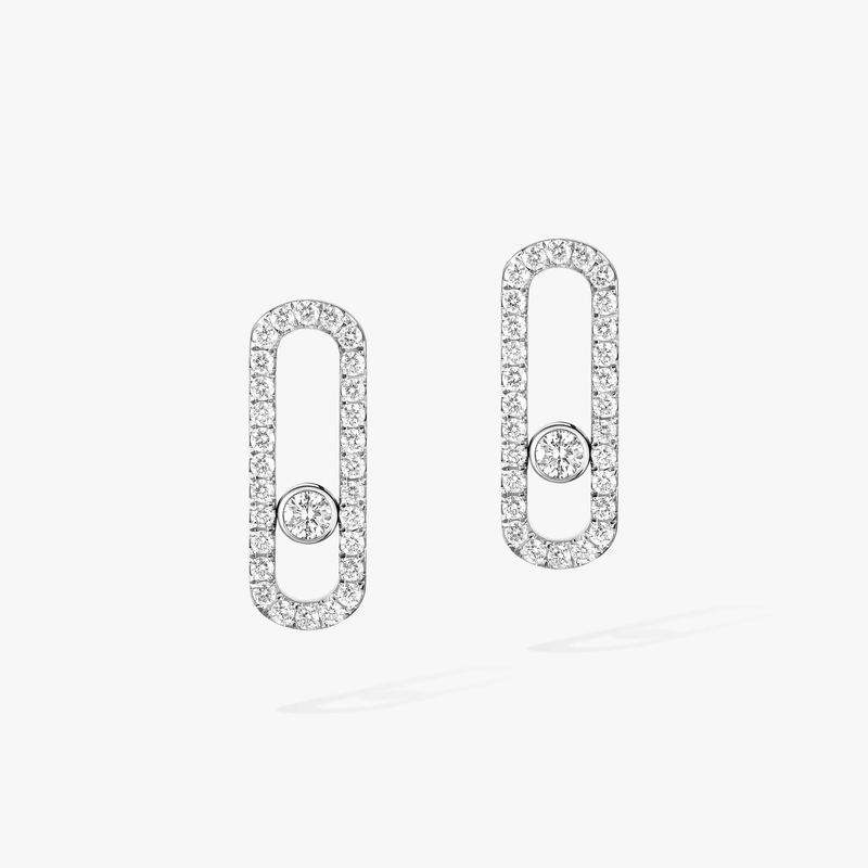 Move Uno single pavé earring, right