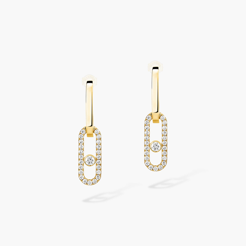 Move Link transformable earrings Yellow Gold For Her Diamond Earrings 13678-YG