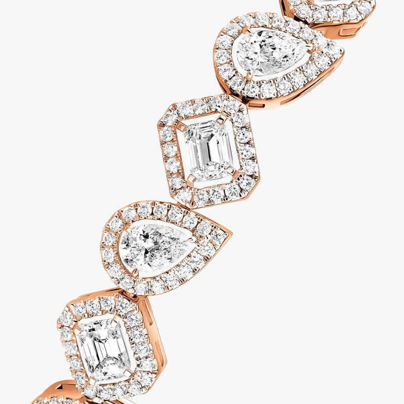 My Twin Rivière Pink Gold For Her Diamond Bracelet 13452-PG