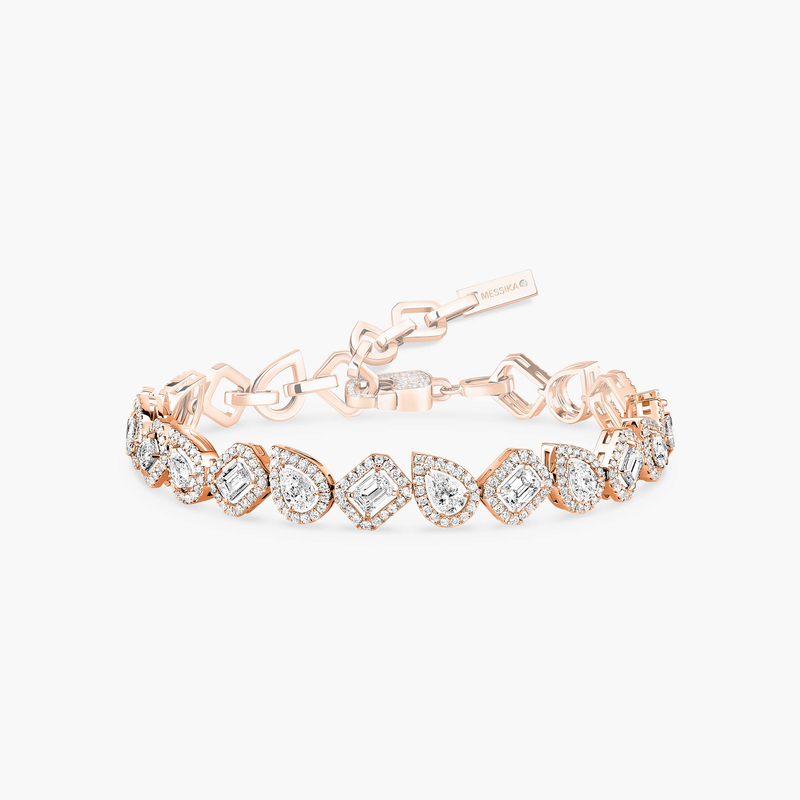 My Twin Rivière Pink Gold For Her Diamond Bracelet 13452-PG