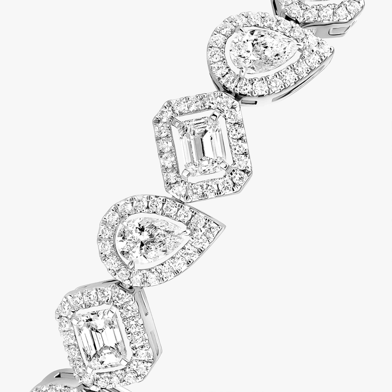 Bracelet Femme Or Blanc Diamant My Twin Rivière 13452-WG