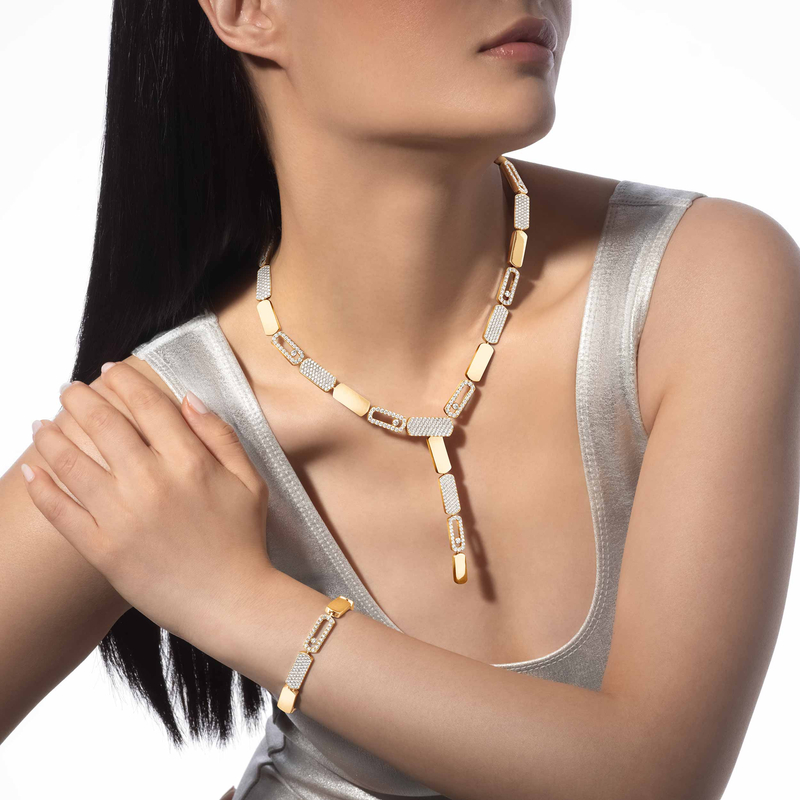 Imperial Move tie necklace large