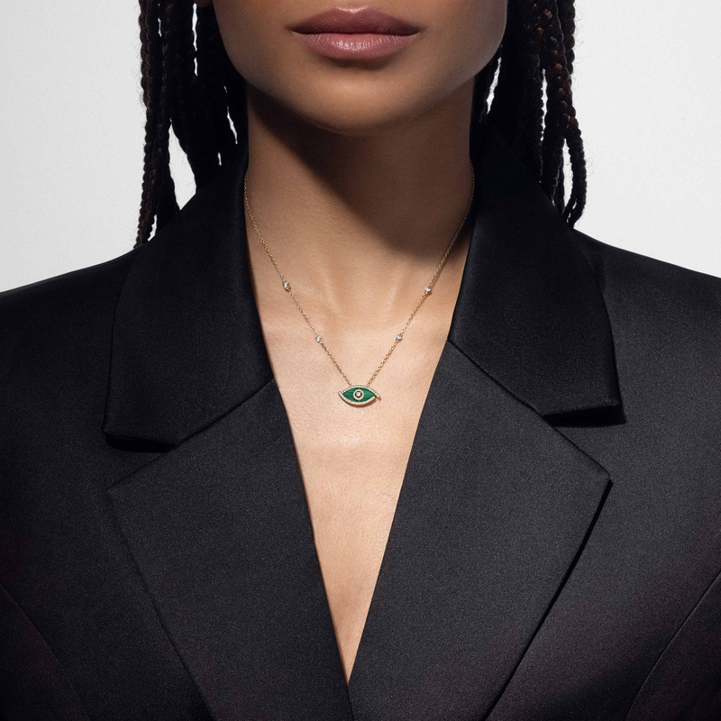 Lucky Eye malachite necklace