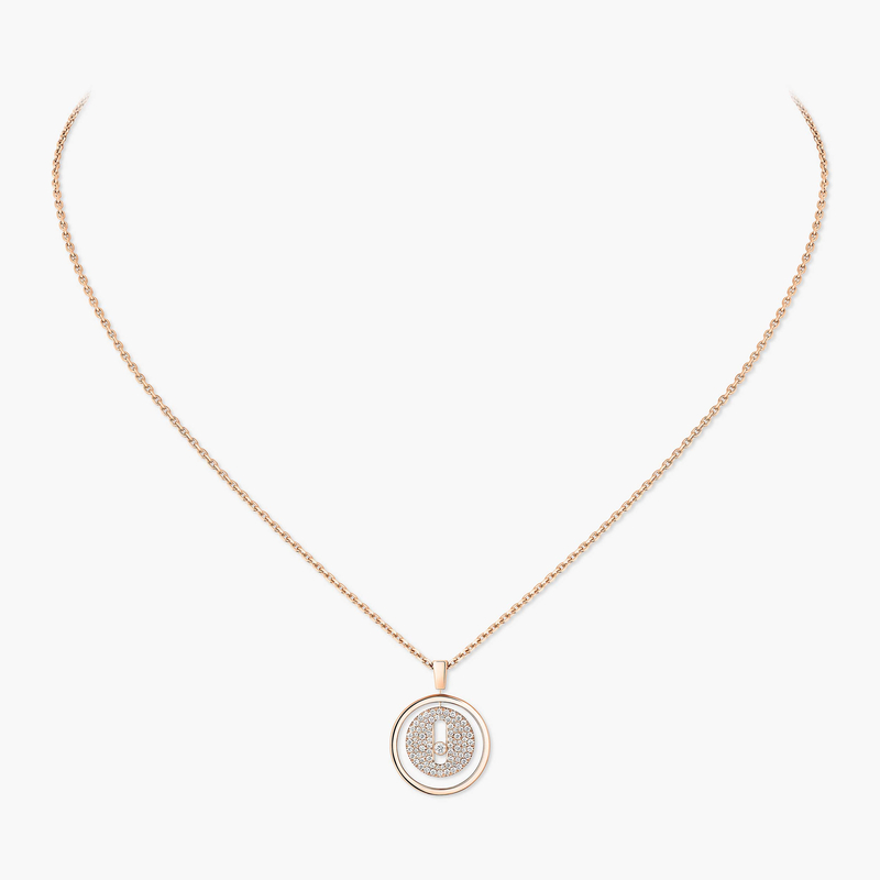 Lucky Move pavé necklace small