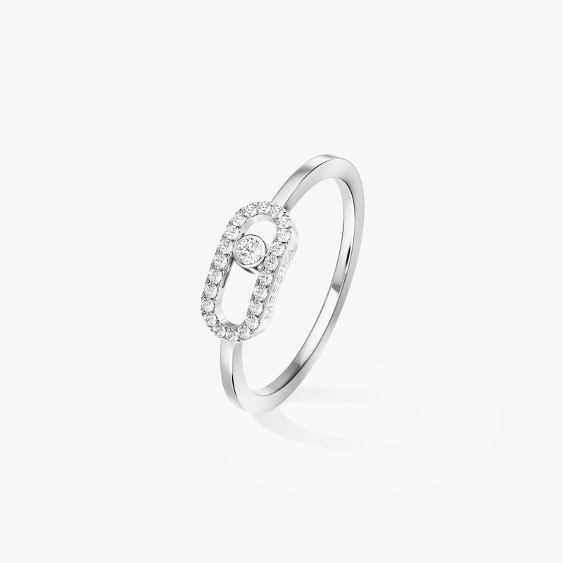 Bague Move Uno semi-pavée