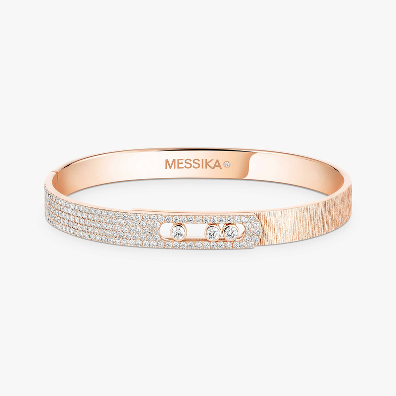 Move Noa chiseled half pavé bracelet, medium model