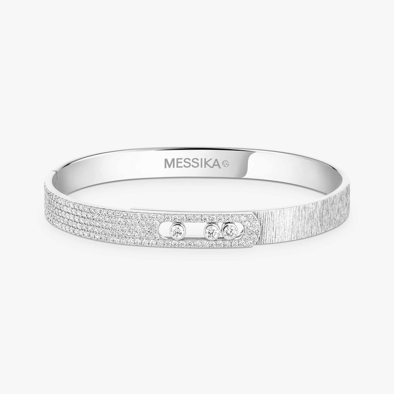 Move Noa chiseled half pavé bracelet, medium model