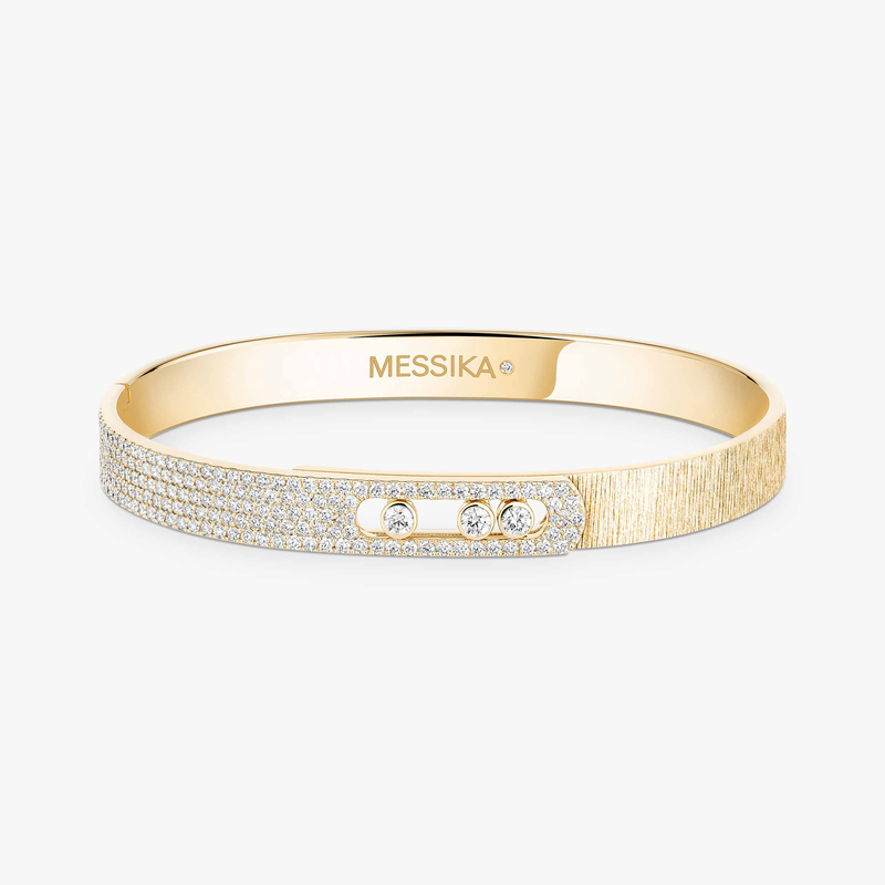 Move Noa chiseled half pavé bracelet, medium model