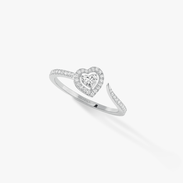 Ring For Her White Gold Diamond Joy Cœur 0.15-carat Diamond Pavé  11438-WG