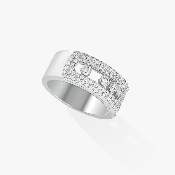 Ring For Her White Gold Diamond Move Noa LM Pavé  10102-WG