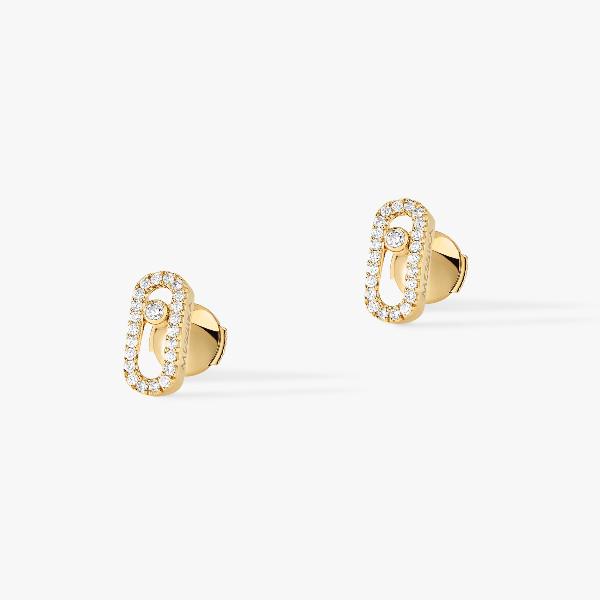 Move Uno Yellow Gold For Her Diamond Earrings 05634-YG