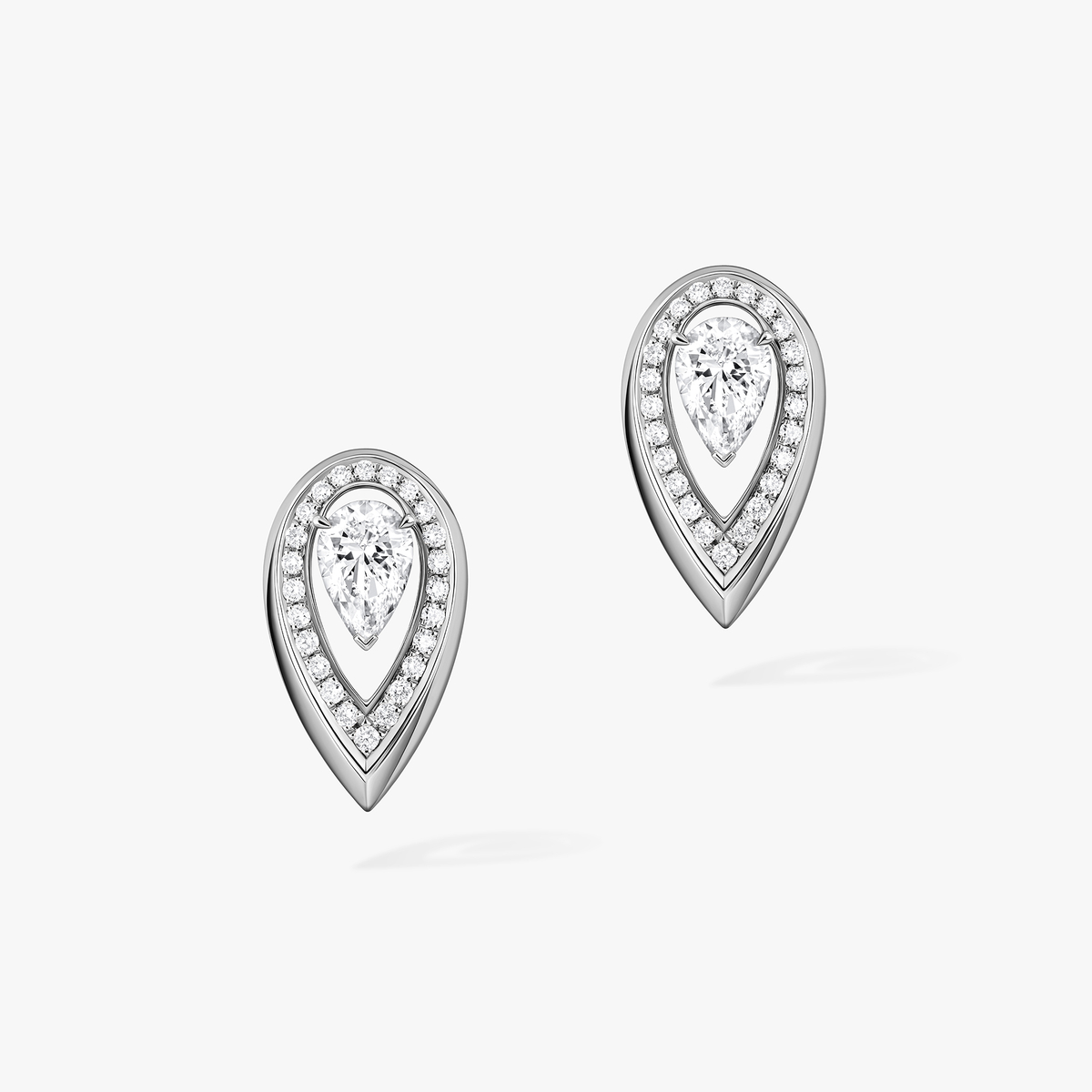 Fiery earrings 0.25ct — 13240-WG