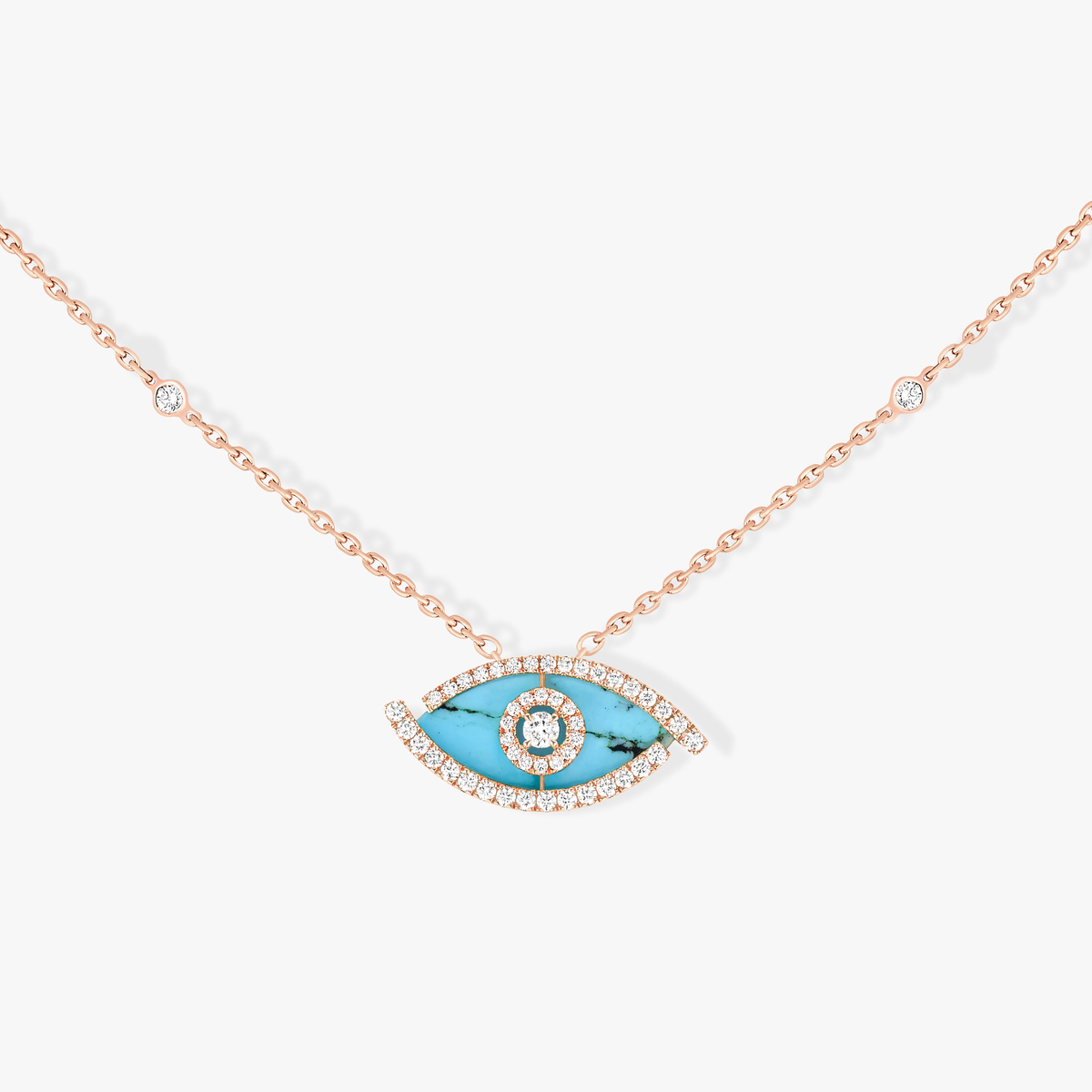 Lucky Eye turquoise necklace — 12952-PG