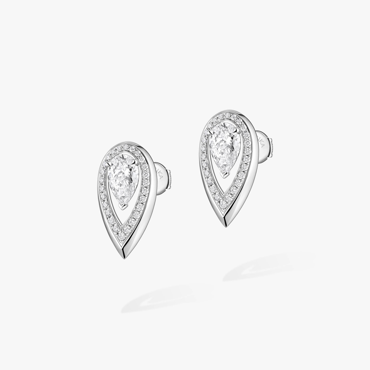 Fiery earrings 0.40ct — 14377-WG