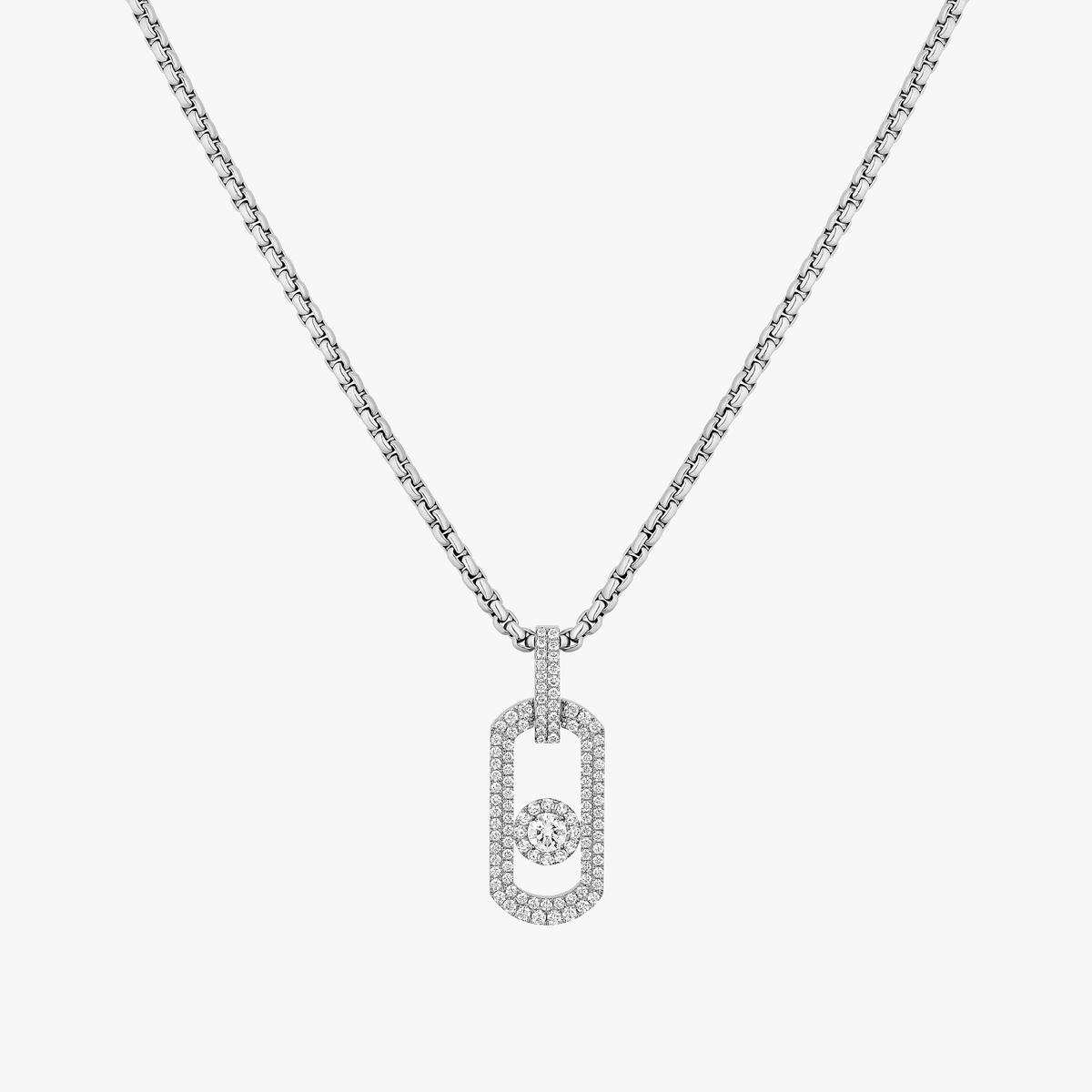 So Move pavé pendant necklace — 13680-TN