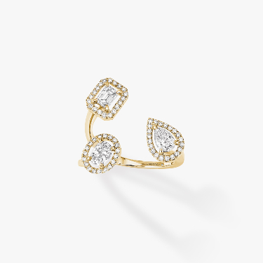 My Twin Trilogy Yellow Gold For Her Diamond Ring 06695-YG