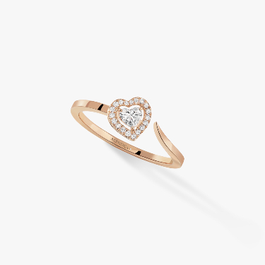 Ring For Her Pink Gold Diamond Joy coeur 0.15-carat diamond 11439-PG