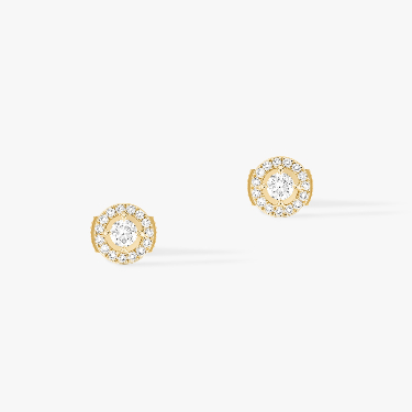 Joy Diamants Ronds 0,10ct x 2 Für sie Diamant Ohrringe Gelbgold 06991-YG