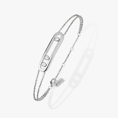 Bracelet Femme Or Blanc Diamant Move Classique 03996-WG