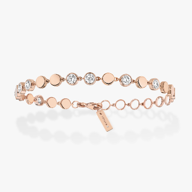 Bracelet For Her Pink Gold Diamond D-Vibes MM 12484-PG