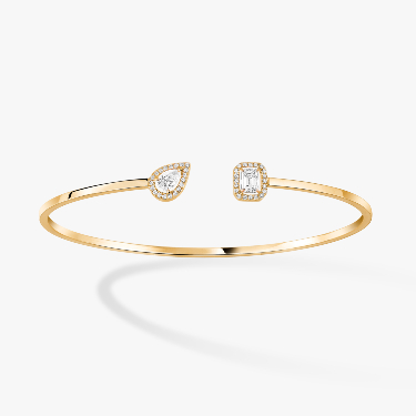 My Twin Toi & Moi Diamant-Armreif 0,15kt x2 Für sie Diamant Armband Gelbgold 07222-YG