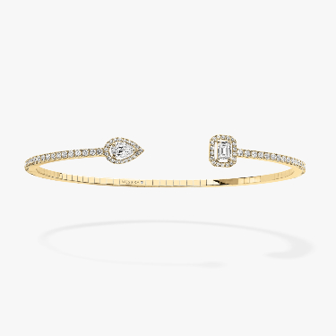 Bracelet For Her Yellow Gold Diamond My Twin Skinny 0.15ct x2 06161-YG