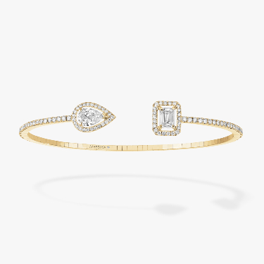 Bracelet Femme Or Jaune Diamant My Twin Skinny 0,40ct x2 06492-YG
