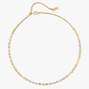 Necklace For Her Yellow Gold Diamond D-Vibes SM 12351-YG