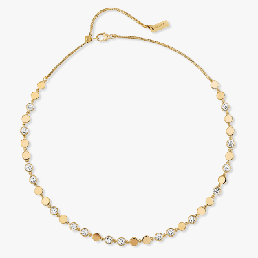 D-Vibes Halskette MM Für sie Diamant Kette Gelbgold 12483-YG