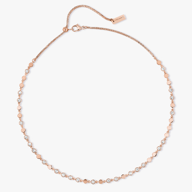 D-Vibes SM Pink Gold For Her Diamond Necklace 12351-PG