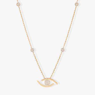 Lucky Eye long necklace Yellow Gold For Her Necklace 11569-YG