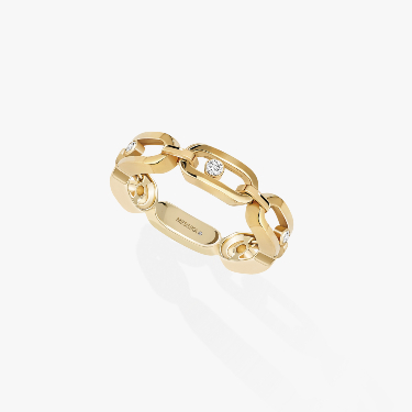 Move Link Multi Yellow Gold For Her Diamond Ring 12078-YG