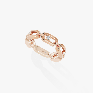 Ring For Her Pink Gold Diamond Move Link Multi 12078-PG